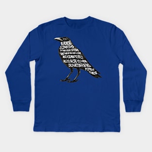 Black Bird Kids Long Sleeve T-Shirt